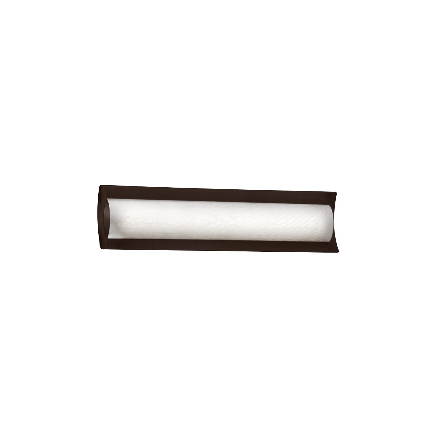 Justice Design Group Fusion Lineate 22 Inch Dark Bronze Ada Led Wall Bath Bar Weave Shade