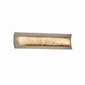 Justice Design Group Fusion Lineate 22 Inch Brushed Nickel Ada Led Wall Bath Bar Mercury Shade
