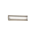 Justice Design Group Fusion Lineate 22 Inch Brushed Nickel Ada Led Wall Bath Bar Weave Shade