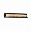 Justice Design Group Fusion Lineate 30 Inch Matte Black Ada Led Wall Bath Bar Mercury Shade