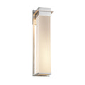 Justice Design Group Fusion Pacific 24 Inch Brushed Nickel Led Outdoor Wall Sconce Opal Shade