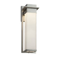Justice Design Group Fusion Pacific Brushed Nickel Outdoor Wall Sconce Opal Shade