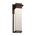 Justice Design Group Fusion Pacific Dark Bronze Outdoor Wall Sconce Weave Shade