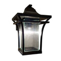 Justice Design Group Fusion Summit 1 Light Matte Black Small Outdoor Wall Sconce Rain Shade