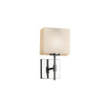 Justice Design Group Fusion Union 1 Light Polished Chrome Ada Wall Sconce Opal Rectangle Shade