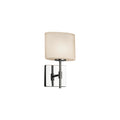 Justice Design Group Fusion Union 1 Light Polished Chrome Ada Wall Sconce Opal Oval Shade