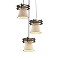 Justice Design Group Limoges Circa 3 Light Cluster Pendant Bronze