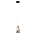 Justice Design Group Lumenaria 1 Light Dark Bronze Pendant Rigid Stem Kit