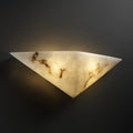 Porch Den Hoodview Faux Alabaster Shade 2 Light Ada Wall Sconce