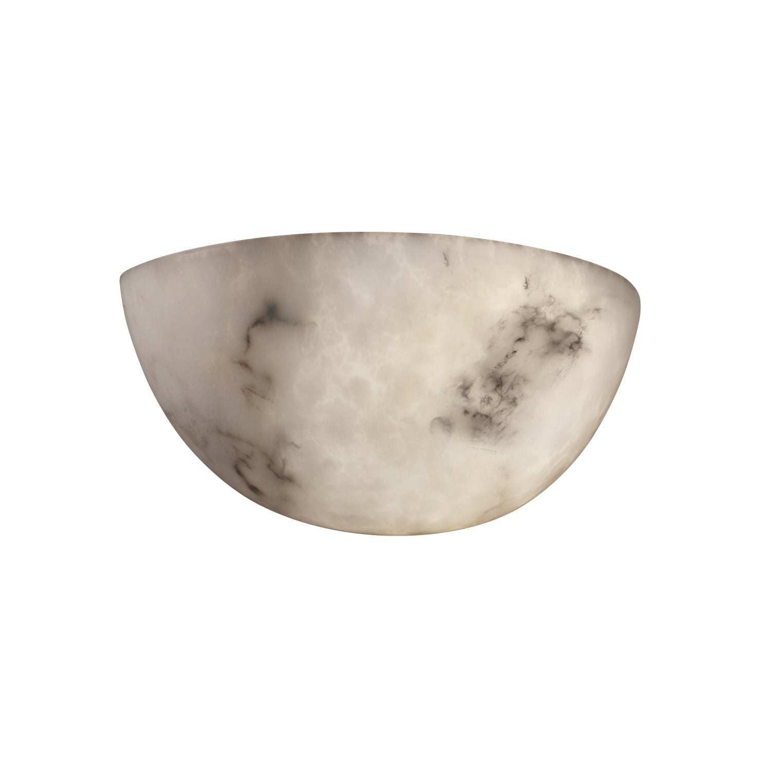 Lumenaria 2 Light No Metal Wall Sconce Large Quarter Sphere