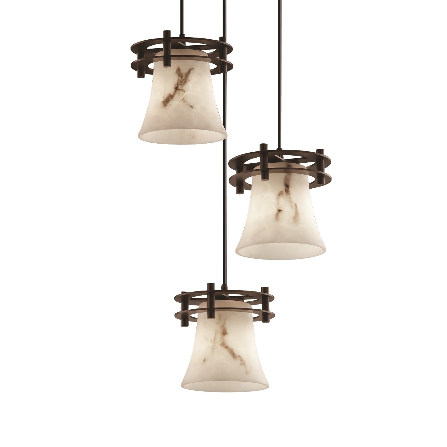 Justice Design Group Porcelina Clips 1 Light Dark Bronze Ada Wall Sconce Waterfall Shade