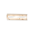 Justice Design Group Lumenaria Contour 21 Inch Polished Chrome Ada Led Wall Bath Bar Faux Alabaster Shade
