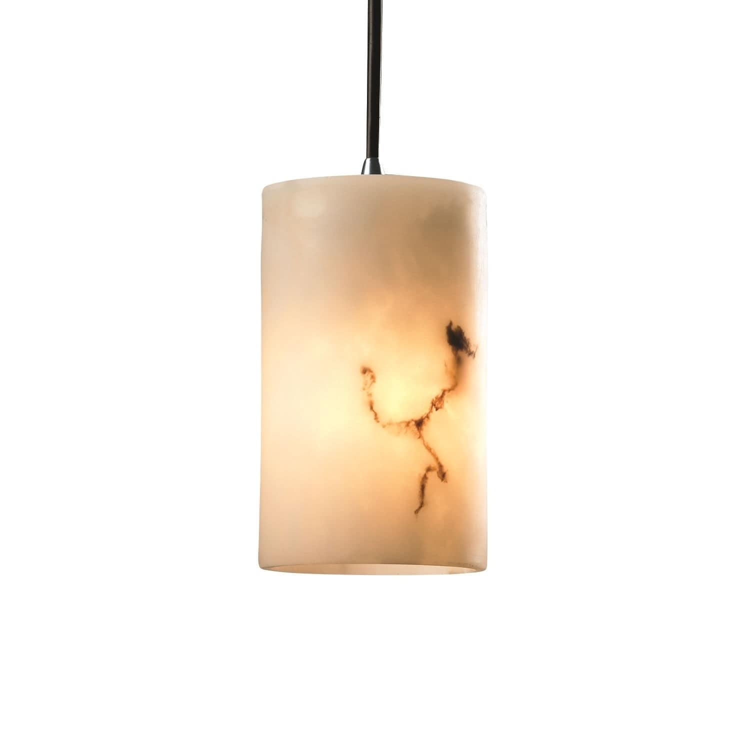 Justice Design Group Lumenaria Flat 1 Light Polished Chrome Mini Pendant