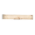 Justice Design Group Lumenaria Latitude 29 Inch Led Polished Chrome Ada Wall Bath Light Off White Shade