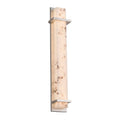Justice Design Group Lumenaria Monolith Brushed Nickel 36 Inch Led Wall Sconce Faux Alabaster Shade