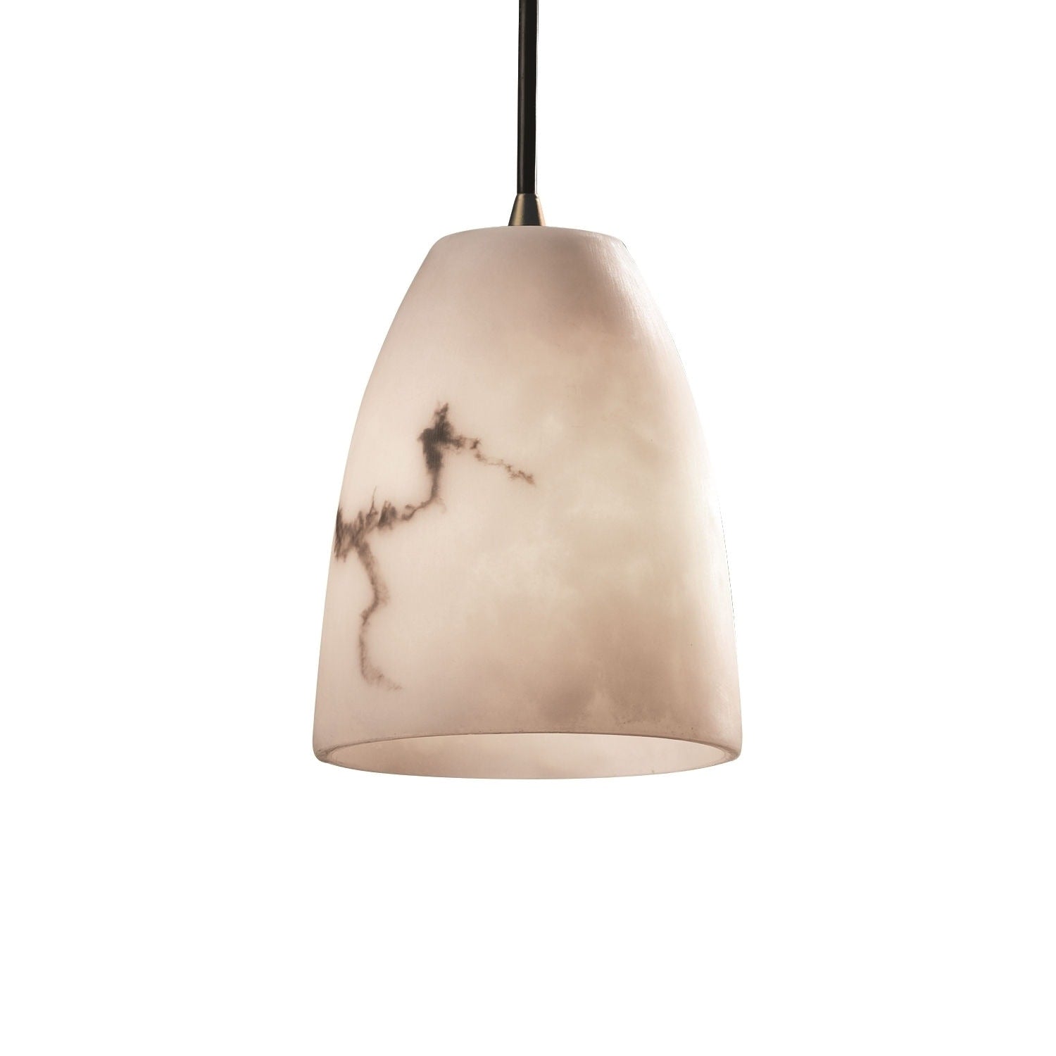Justice Design Group Lumenaria Short 1 Light Antique Brass Mini Pendant