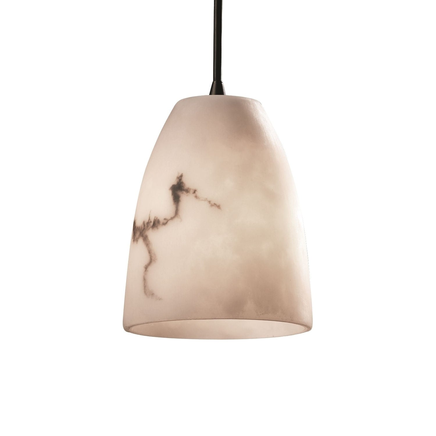 Justice Design Group Lumenaria Short 1 Light Matte Black Mini Pendant
