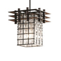 Justice Design Group Metropolis 1 Light Dark Bronze Pendant