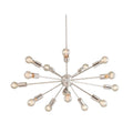 Justice Design Group No Shade Axion 15 Light Polished Chrome Small Chandelier