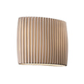 Justice Design Group Porcelina 2 Light Ada Wall Sconce Oval Pleats Shade