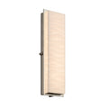 Justice Design Group Porcelina Avalon 24 Inch Brushed Nickel Ada Led Outdoor Wall Sconce Waves Impressions
