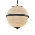 Justice Design Group Porcelina Imperial 3 Light Matte Black Led Chandelier Waves Shade