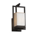 Justice Design Group Porcelina Laguna 1 Light Matte Black Led Outdoor Wall Sconce Sawtooth Impressions