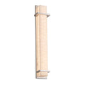 Justice Design Group Porcelina Monolith Brushed Nickel 36 Inch Led Wall Sconce Waves Impressions