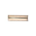 Justice Design Group Porcelina Contour 21 Inch Brushed Nickel Ada Led Wall Bath Bar Waves Shade