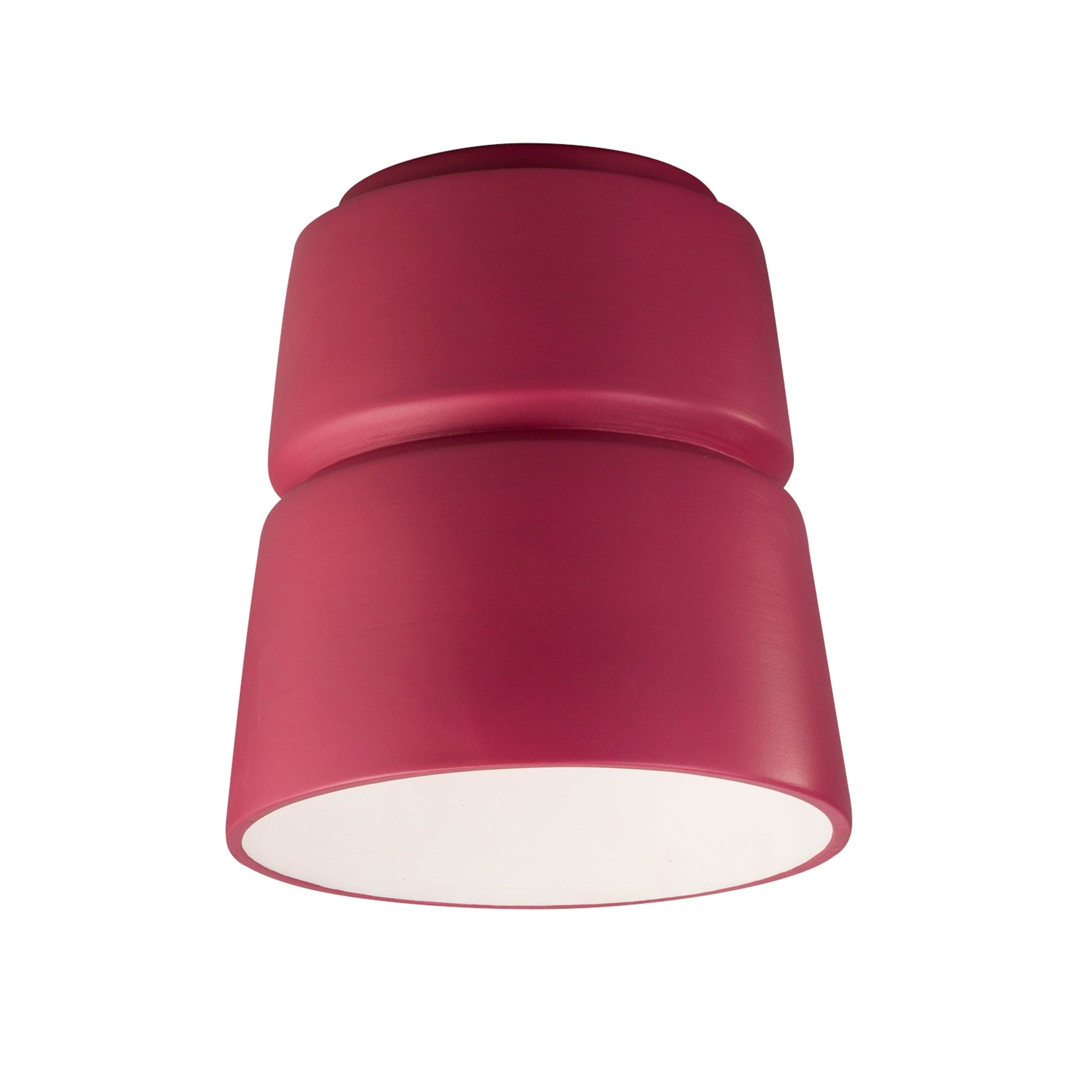 Justice Design Radiance Outdoor Cone Ceramic Flush Mount Light