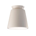 Justice Design Radiance Outdoor Trapezoid Ceramic Flush Mount Light