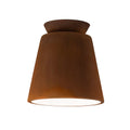 Justice Design Radiance Trapezoid Ceramic Flush Mount Light