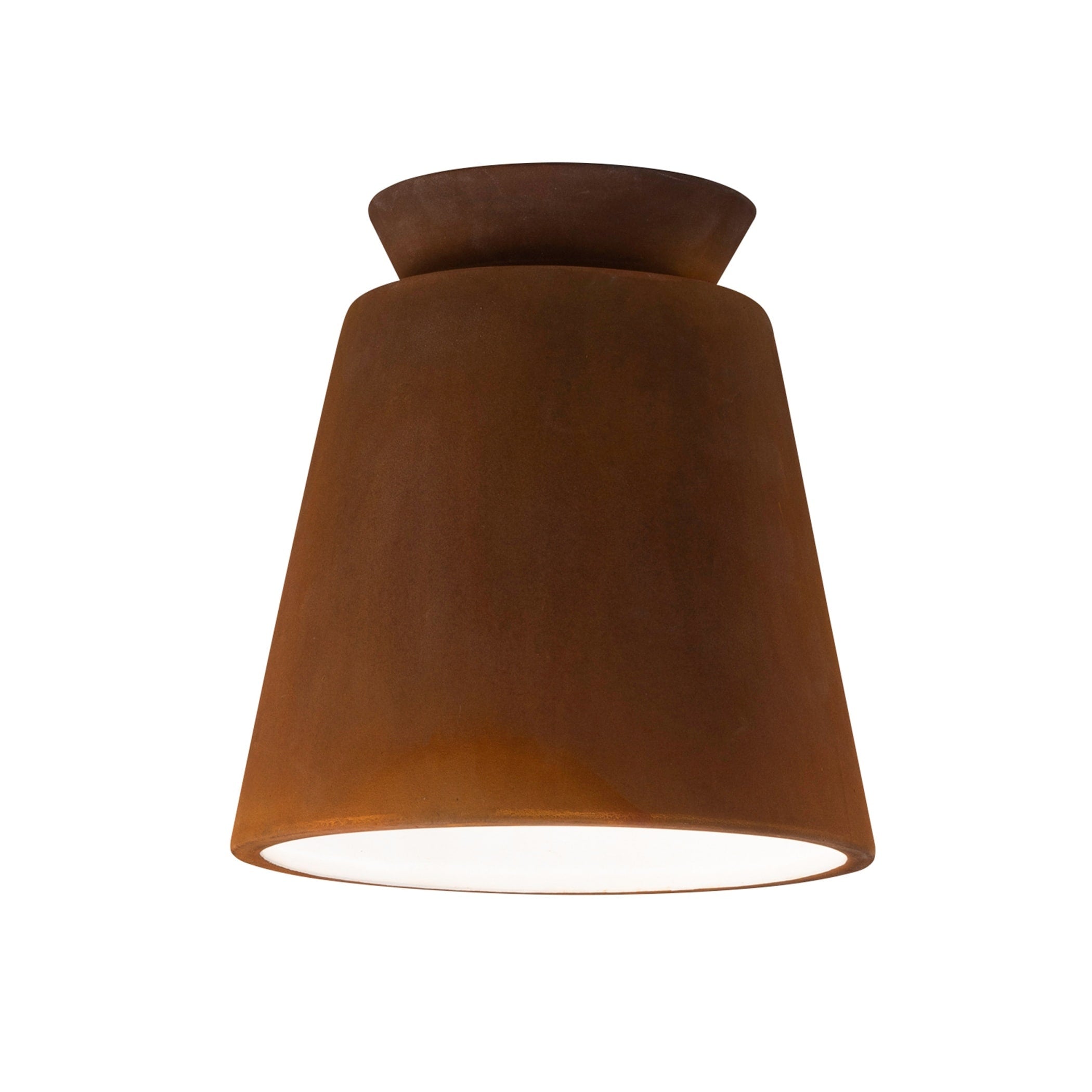 Justice Design Radiance Trapezoid Ceramic Flush Mount Light