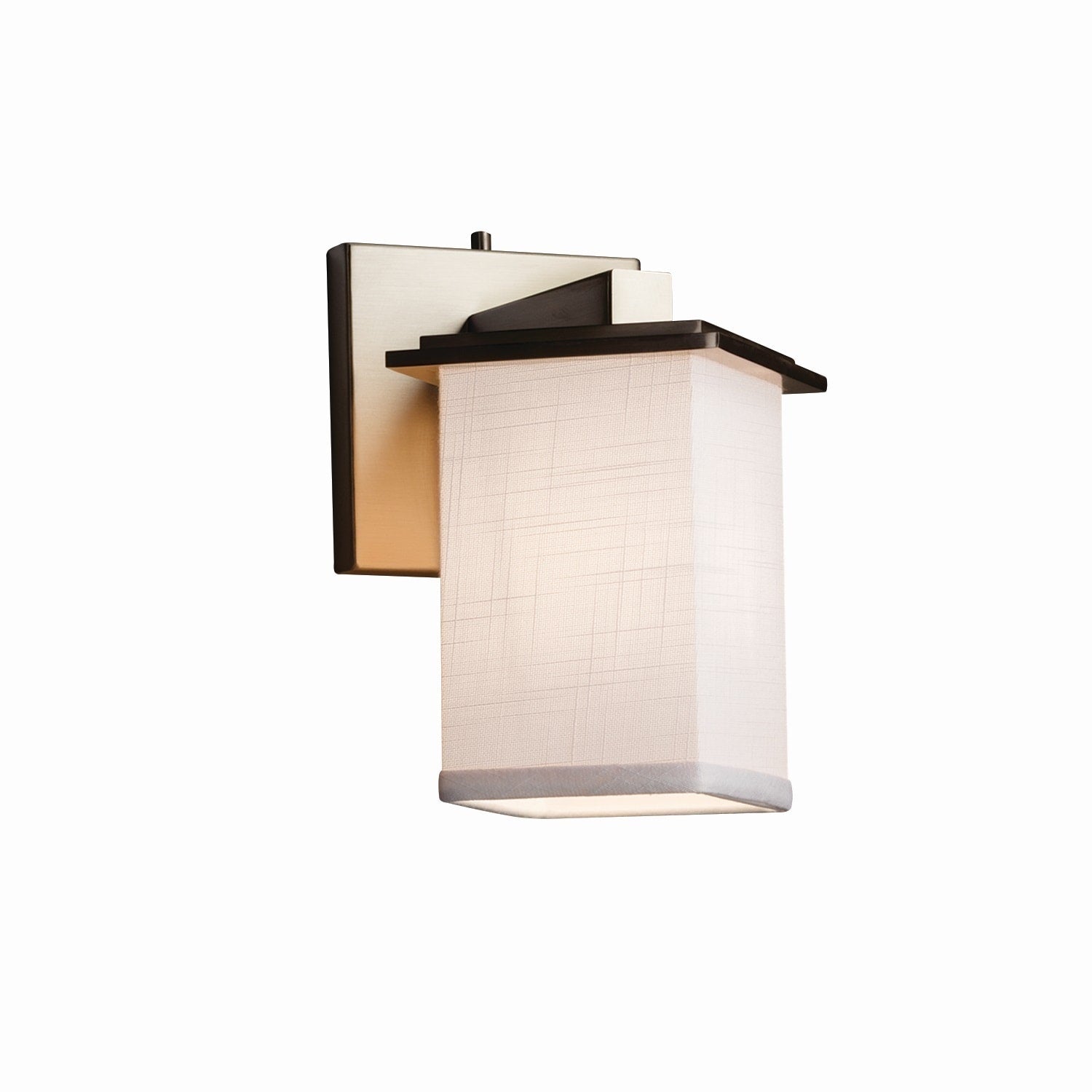 Justice Design Group Textile Montana Wall Sconce Angled Bobeche
