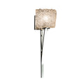 Justice Design Group Veneto Luce Sabre 1 Light Polished Chrome Wall Sconce Lace Oval Shade