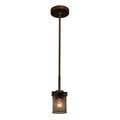 Justice Design Group Wire Mesh Atlas 1 Light Dark Bronze Mini Pendant Wire Mesh Cylinder W Flat Rim Shade