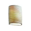 Justice Design Group Limoges 1 Light Ada Wall Sconce Waves Shade