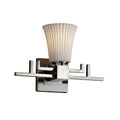 Justice Design Limoges Aero Brushed Nickel Wall Sconce Silver