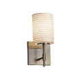 Justice Design Limoges Union Brushed Nickel Wall Sconce Silver