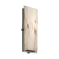 Justice Design Group Lumenaria Avalon Brushed Nickel Ada Led Large Outdoor Wall Sconce Faux Alabaster Shade