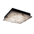 Justice Design Lumenaria Clips Dark Bronze 4 Light Flush Mount