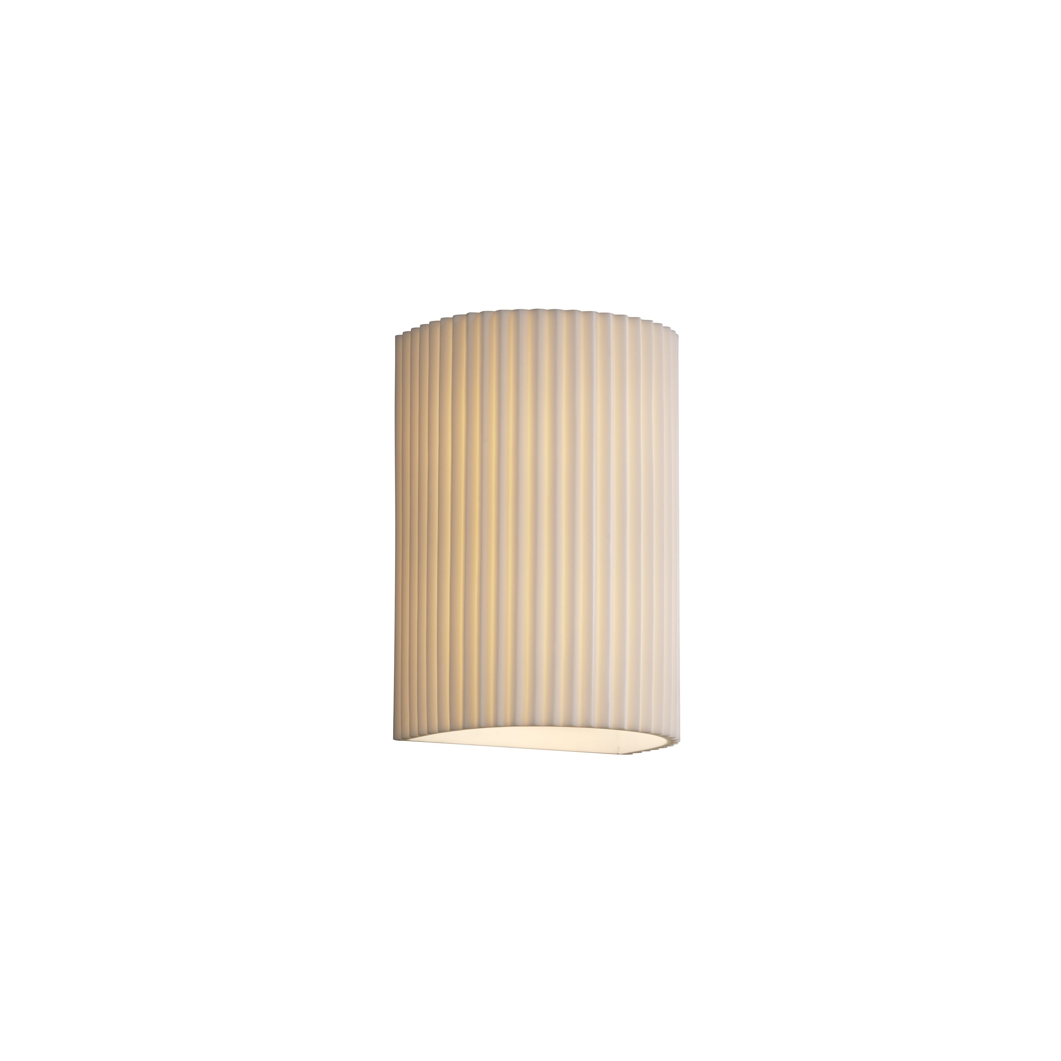Justice Design Porcelina Outdoor Wall Sconce Pleats Shade