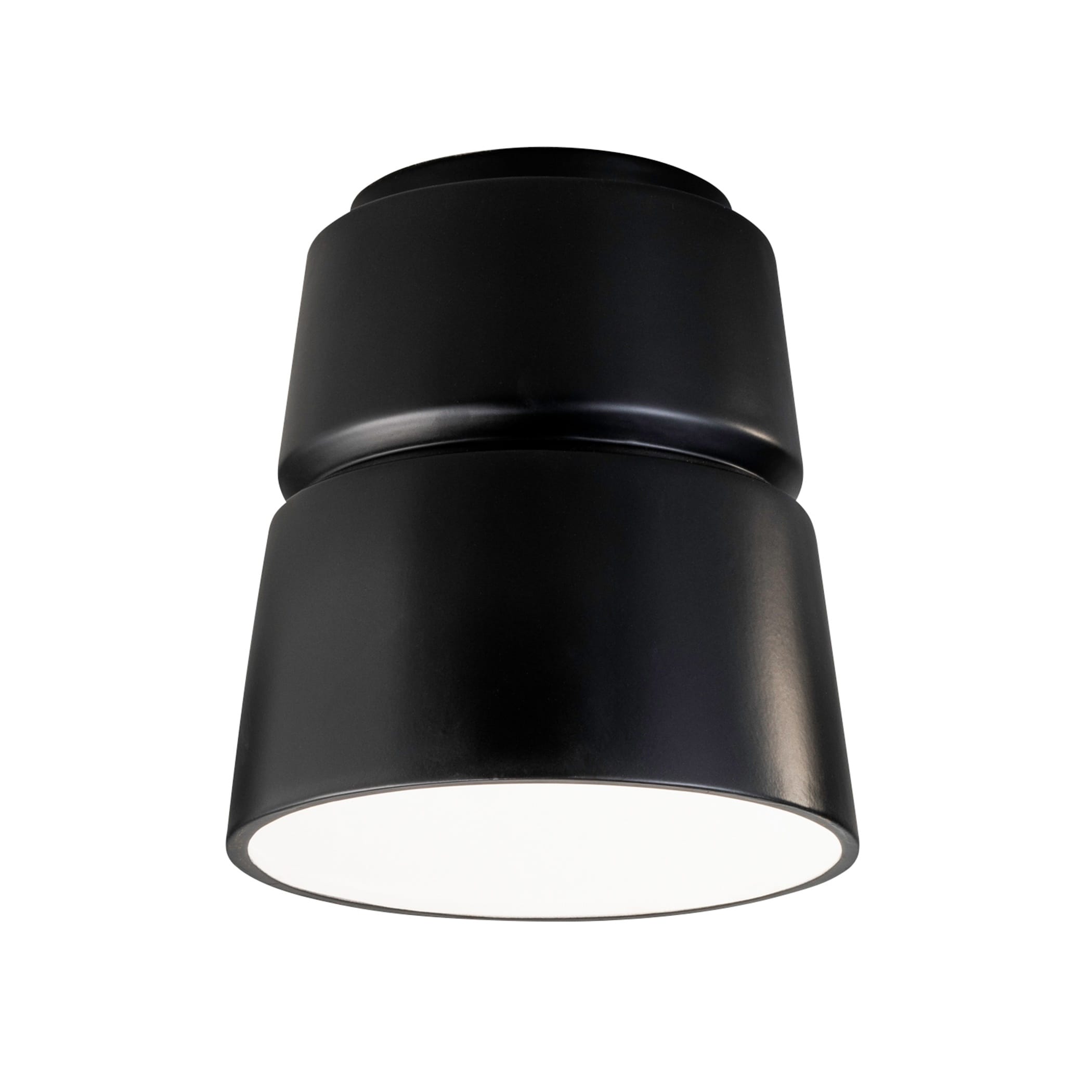 Justice Design Radiance Cone Ceramic Flush Mount Lights