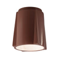Justice Design Radiance Outdoor Compass Flush Mount Light