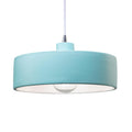 Justice Design Radiance Polished Chrome Dish Ceramic Pendant With White Cord Incandescent