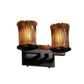 Justice Design Veneto Luce Dakota Matte Black 2 Light Bath Bar