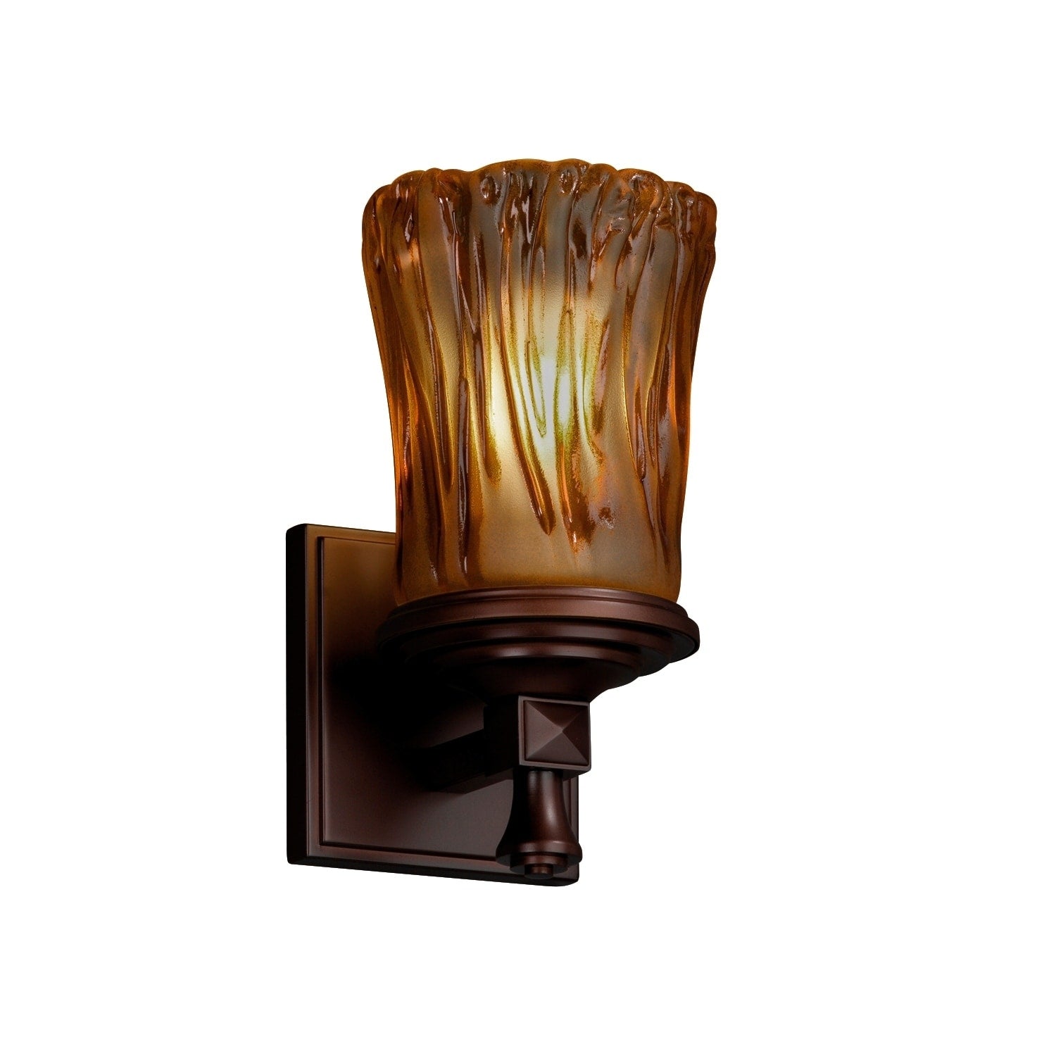 Justice Design Veneto Luce Deco Dark Bronze Wall Sconce