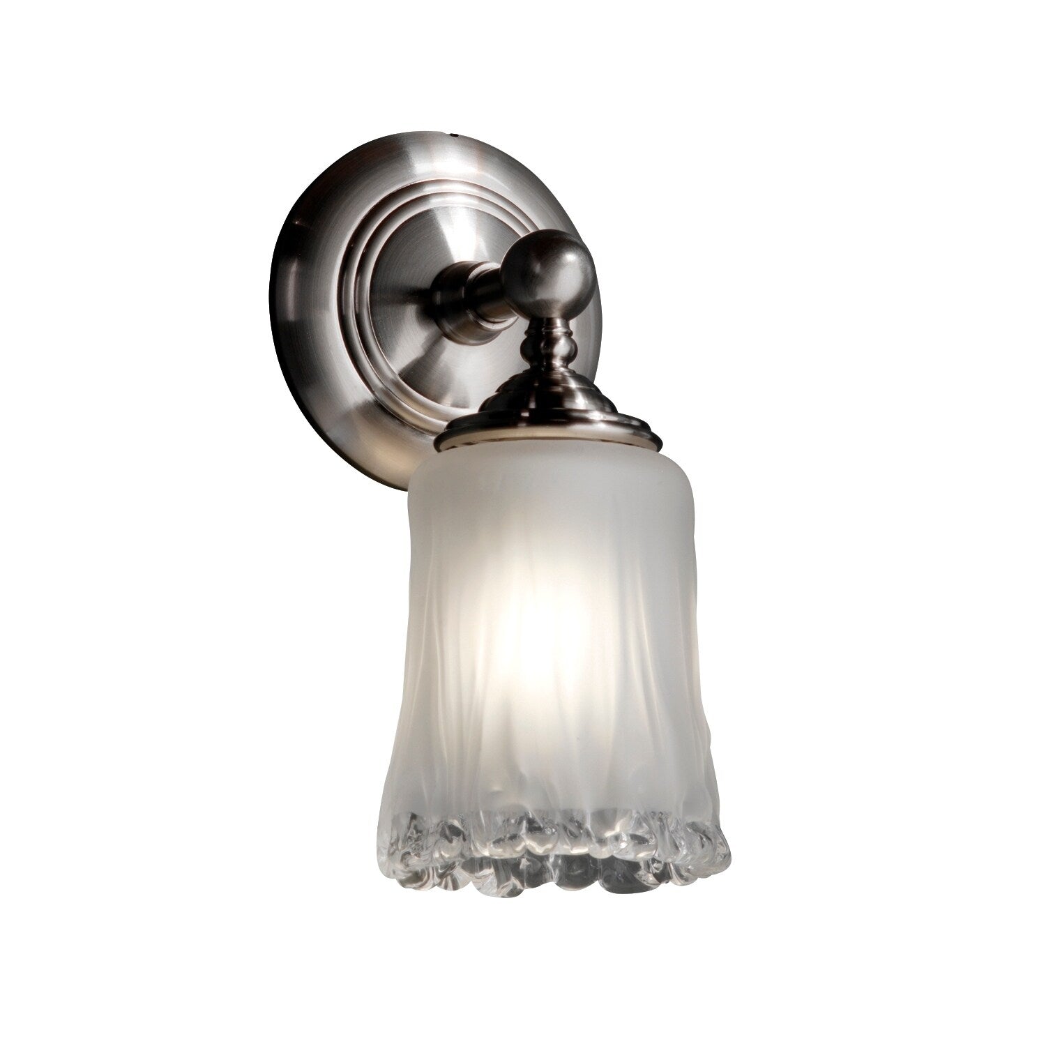 Justice Design Veneto Luce Tradition Brushed Nickel Wall Sconce