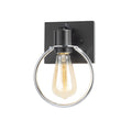 Justice Design Volta 1 Light Matte Black Wall Sconce