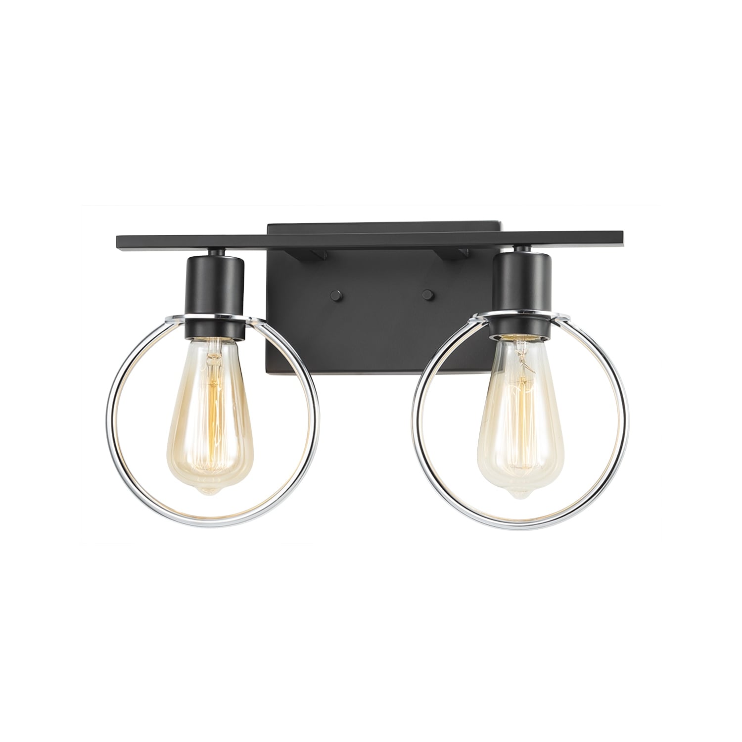 Justice Design Volta 2 Light Matte Black Bath Bar